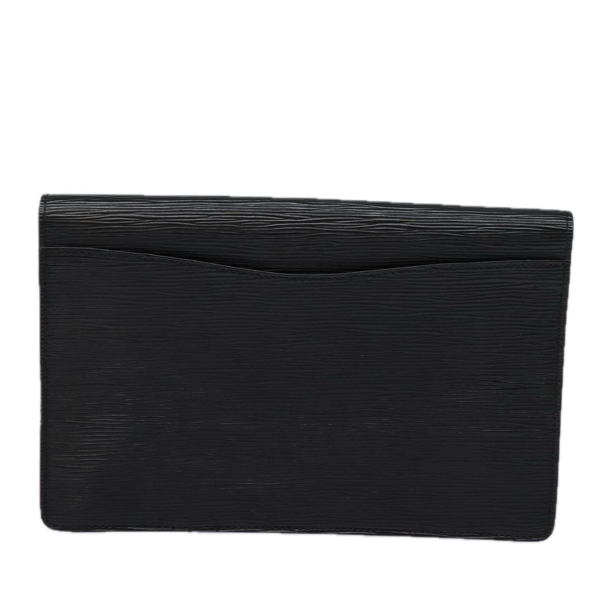 LOUIS VUITTON Epi Montaigne 27 Clutch Bag Black M52652 LV Auth 84158 - 0