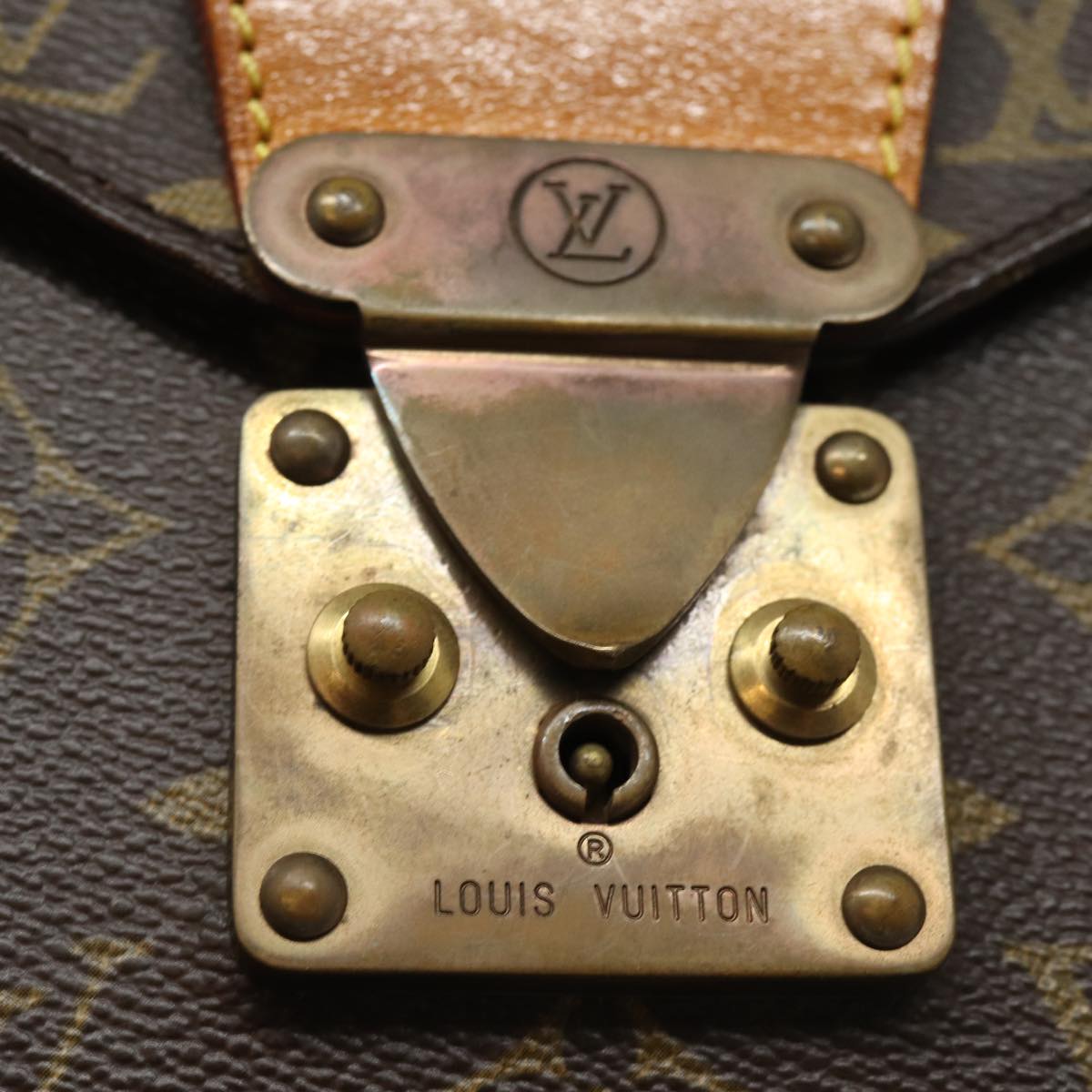 LOUIS VUITTON Monogram Porte Documents Senatur Briefcase M53335 LV Auth 84169