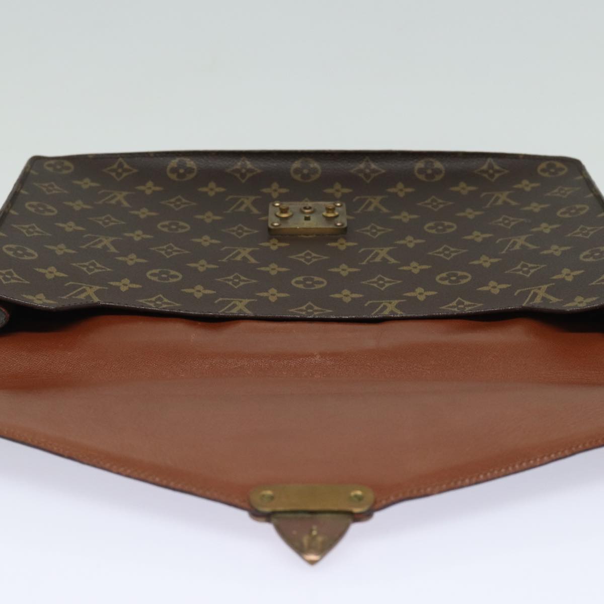 LOUIS VUITTON Monogram Porte Documents Senatur Briefcase M53335 LV Auth 84169