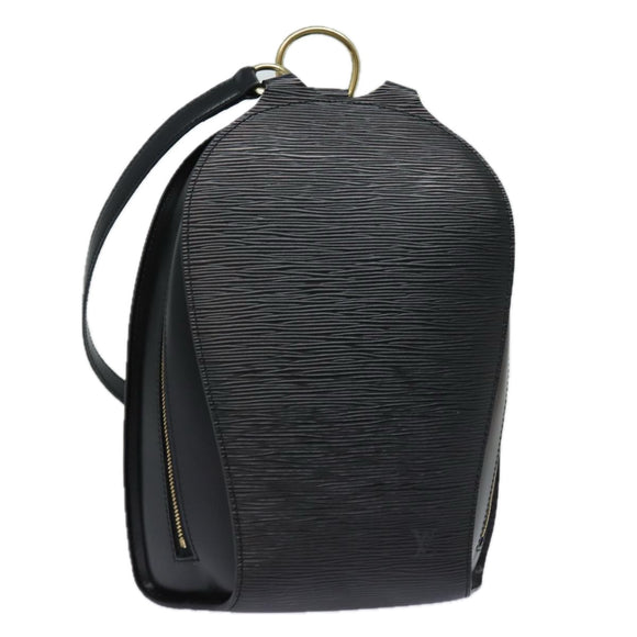 LOUIS VUITTON Epi Mabillon Rucksack Schwarz M52232 LV Auth 84182