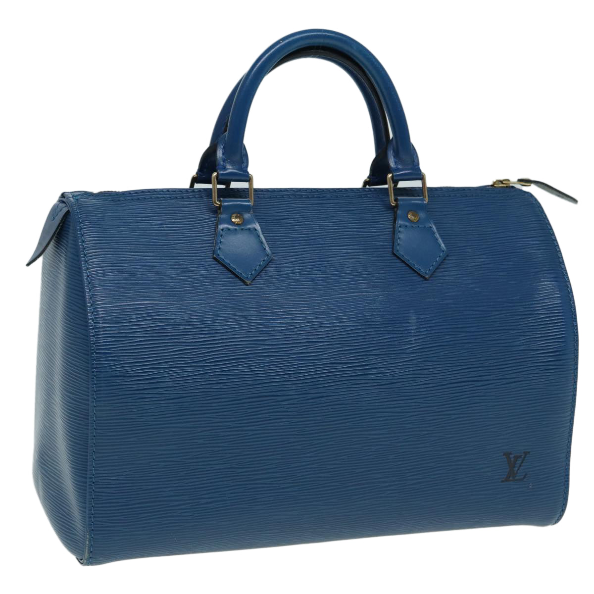 LOUIS VUITTON Epi Speedy 30 Hand Bag Toledo Blue M43005 LV Auth 84183