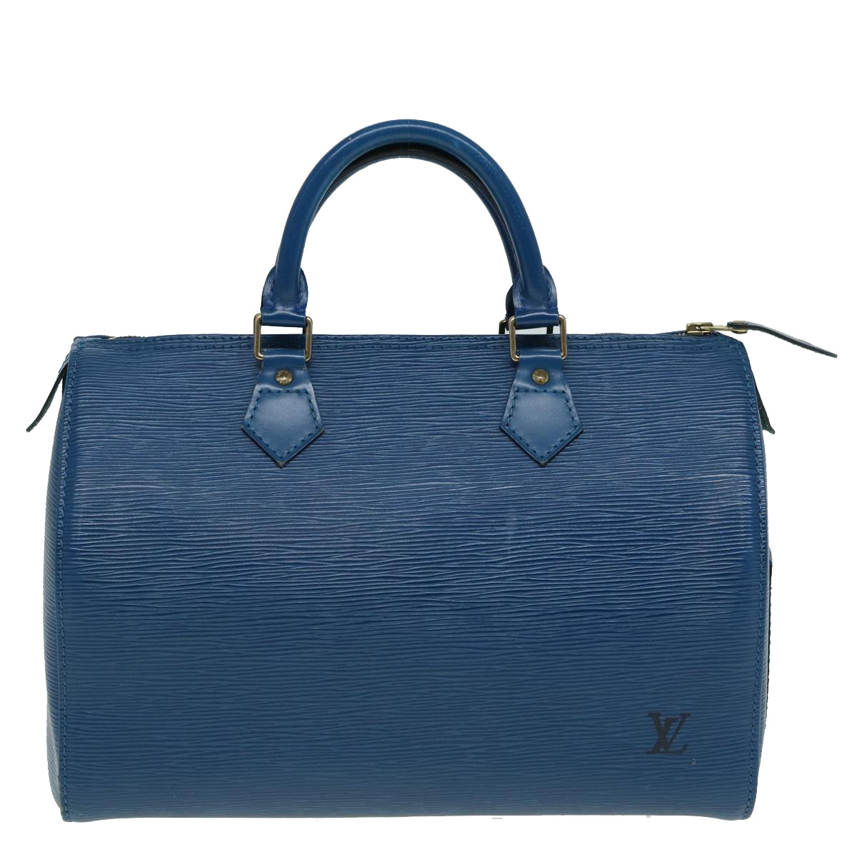 LOUIS VUITTON Epi Speedy 30 Hand Bag Toledo Blue M43005 LV Auth 84183