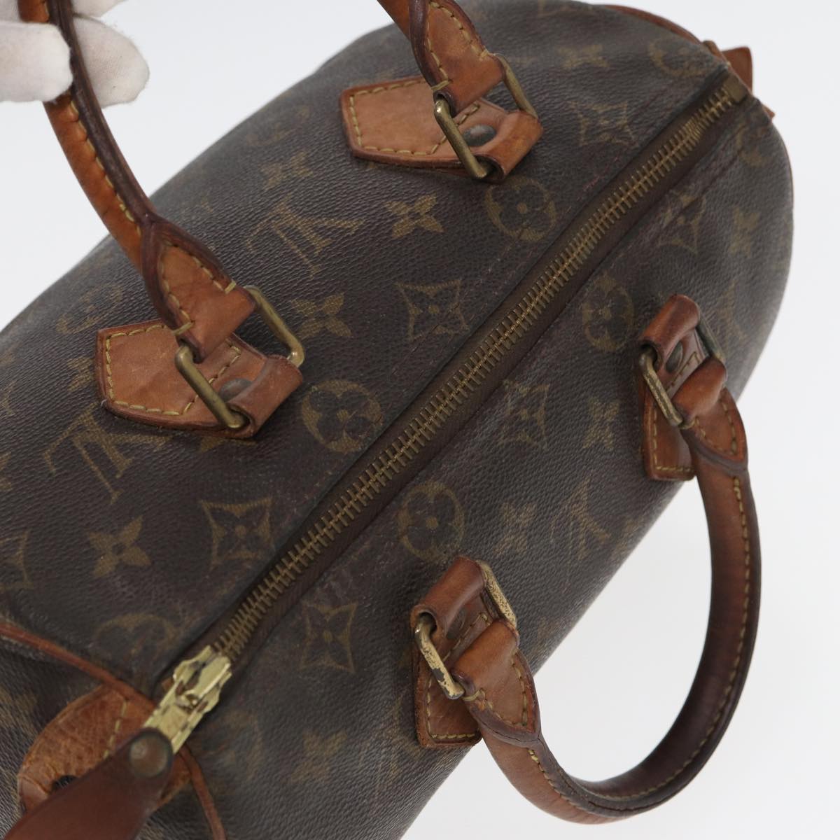 LOUIS VUITTON Monogram Speedy 25 Hand Bag M41528 LV Auth 84189