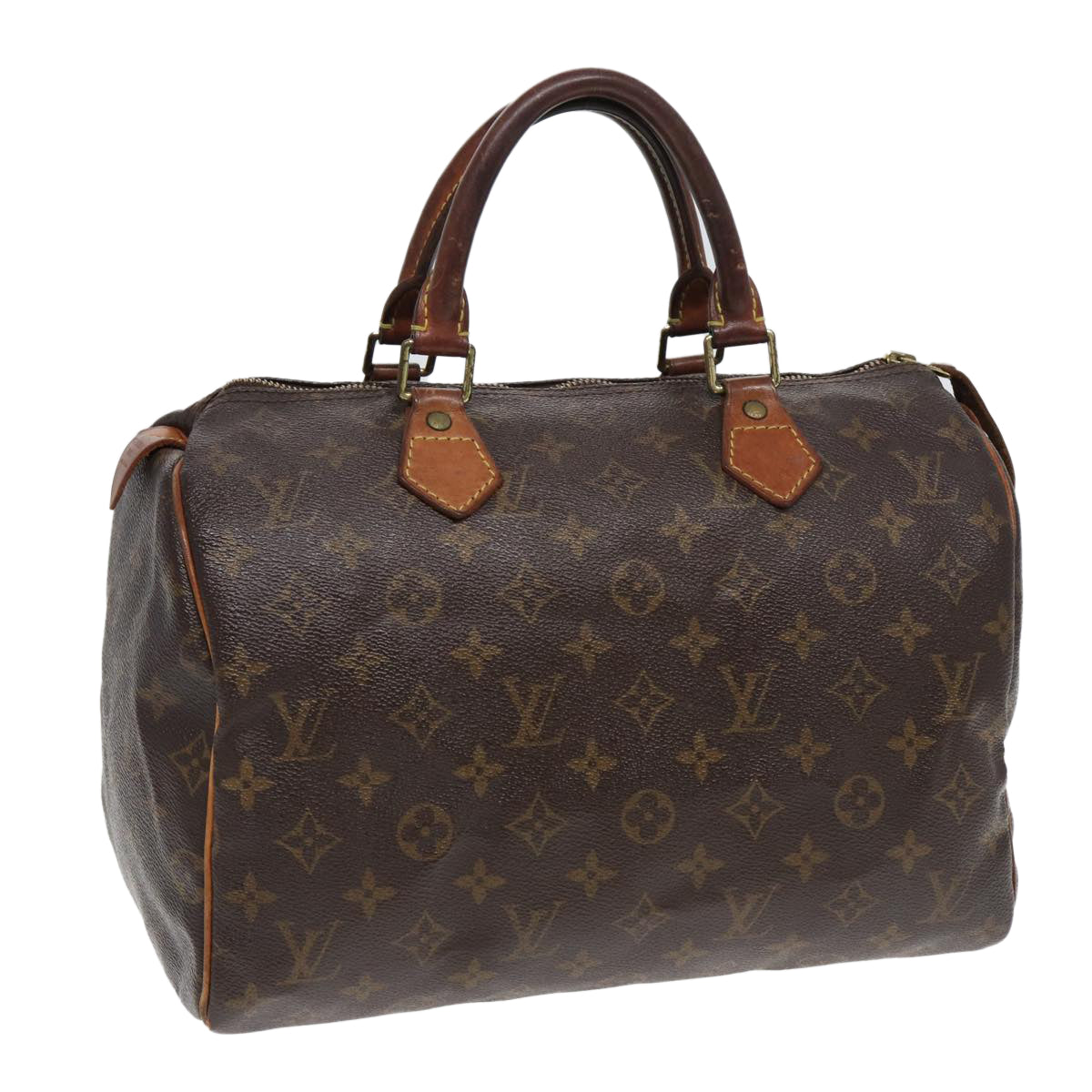 LOUIS VUITTON Monogram Speedy 30 Hand Bag M41526 LV Auth 84190