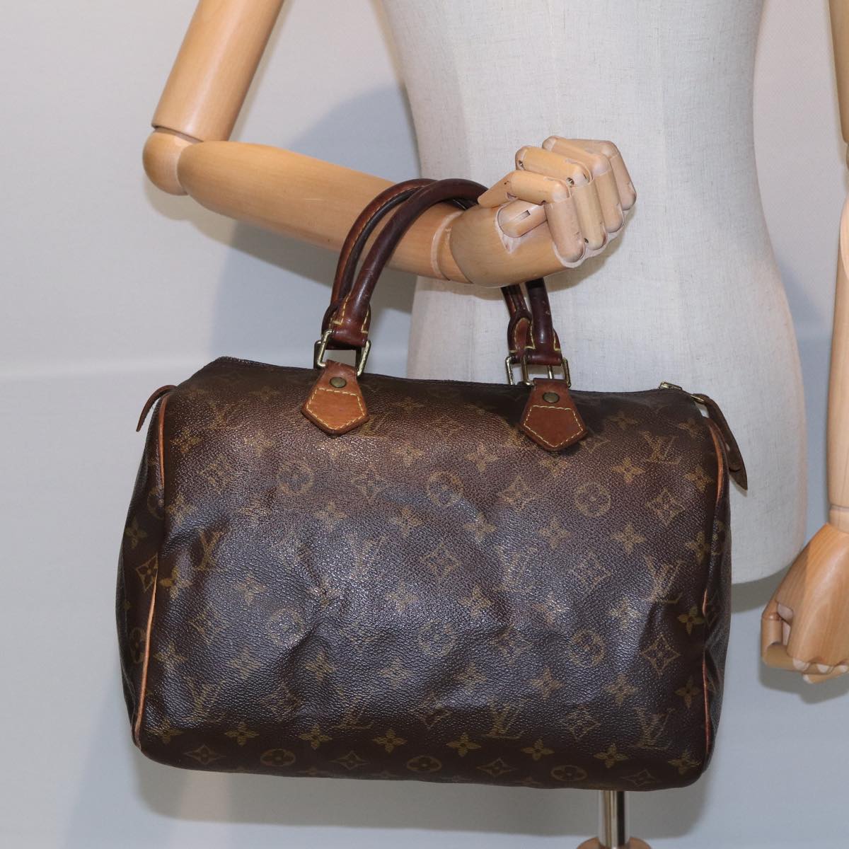 LOUIS VUITTON Monogram Speedy 30 Hand Bag M41526 LV Auth 84190