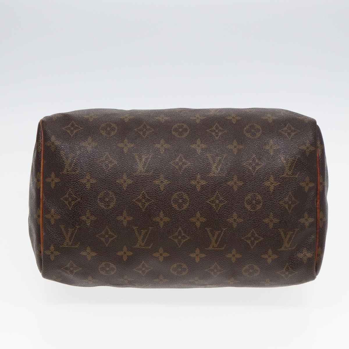 LOUIS VUITTON Monogram Speedy 30 Hand Bag M41526 LV Auth 84190