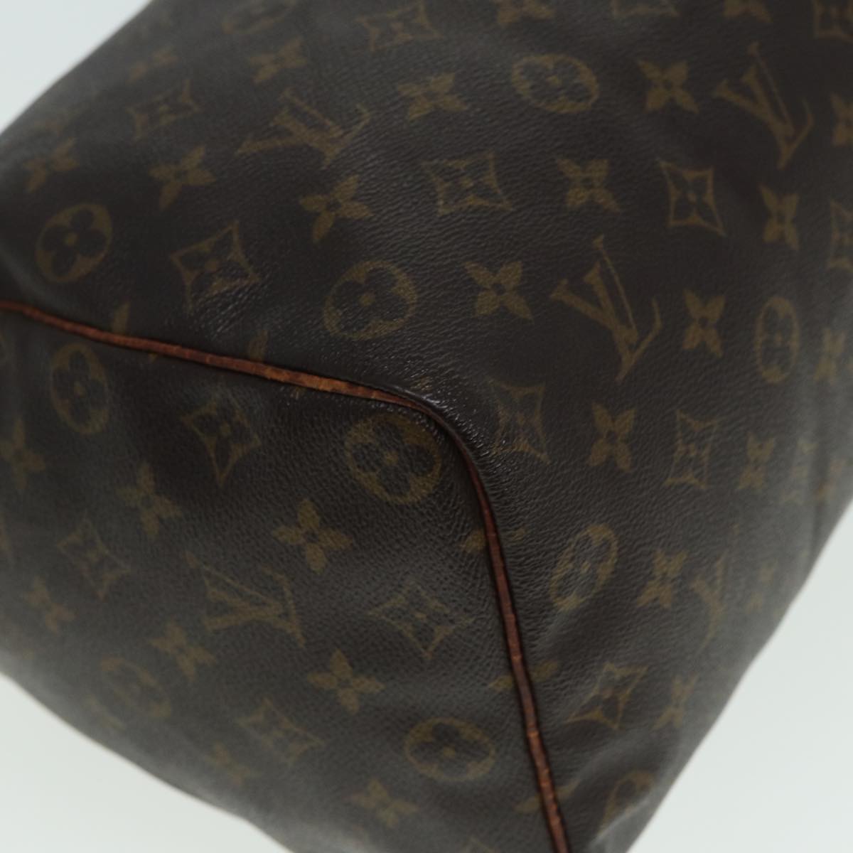 LOUIS VUITTON Monogram Speedy 35 Hand Bag M41524 LV Auth 84193