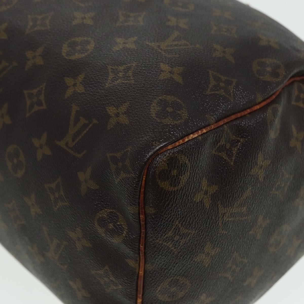 LOUIS VUITTON Monogram Speedy 35 Hand Bag M41524 LV Auth 84193