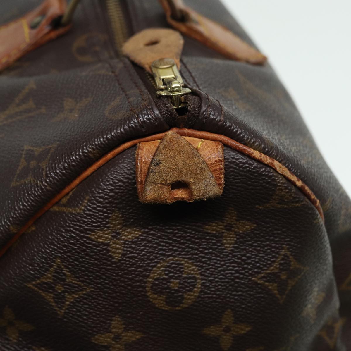 LOUIS VUITTON Monogram Speedy 35 Hand Bag M41524 LV Auth 84193