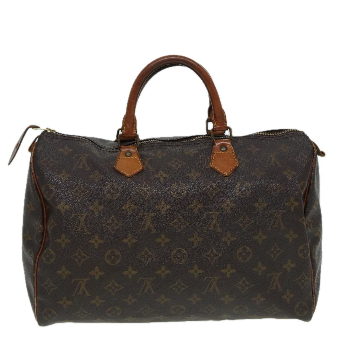 LOUIS VUITTON Monogram Speedy 35 Hand Bag M41524 LV Auth 84193