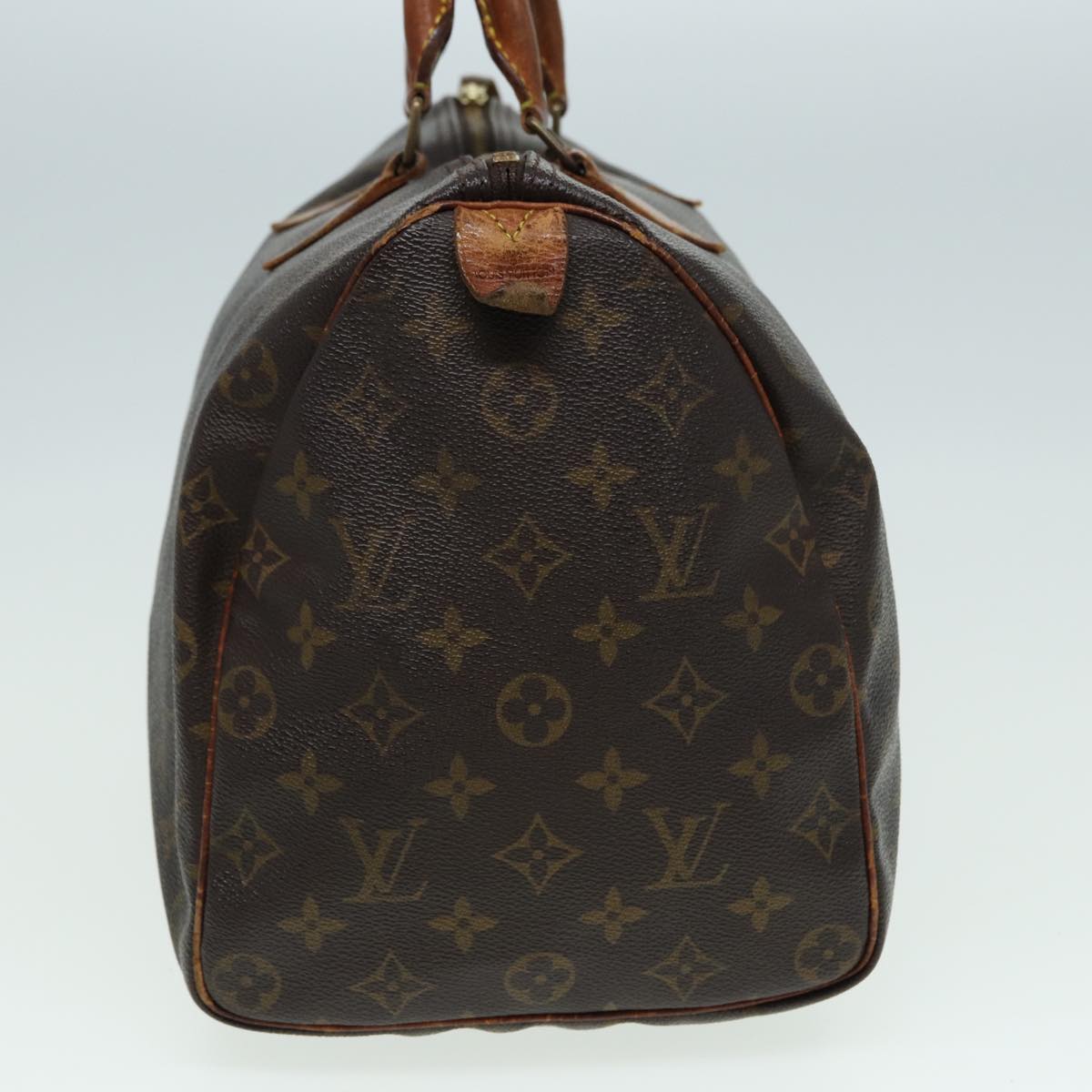 LOUIS VUITTON Monogram Speedy 35 Hand Bag M41524 LV Auth 84193