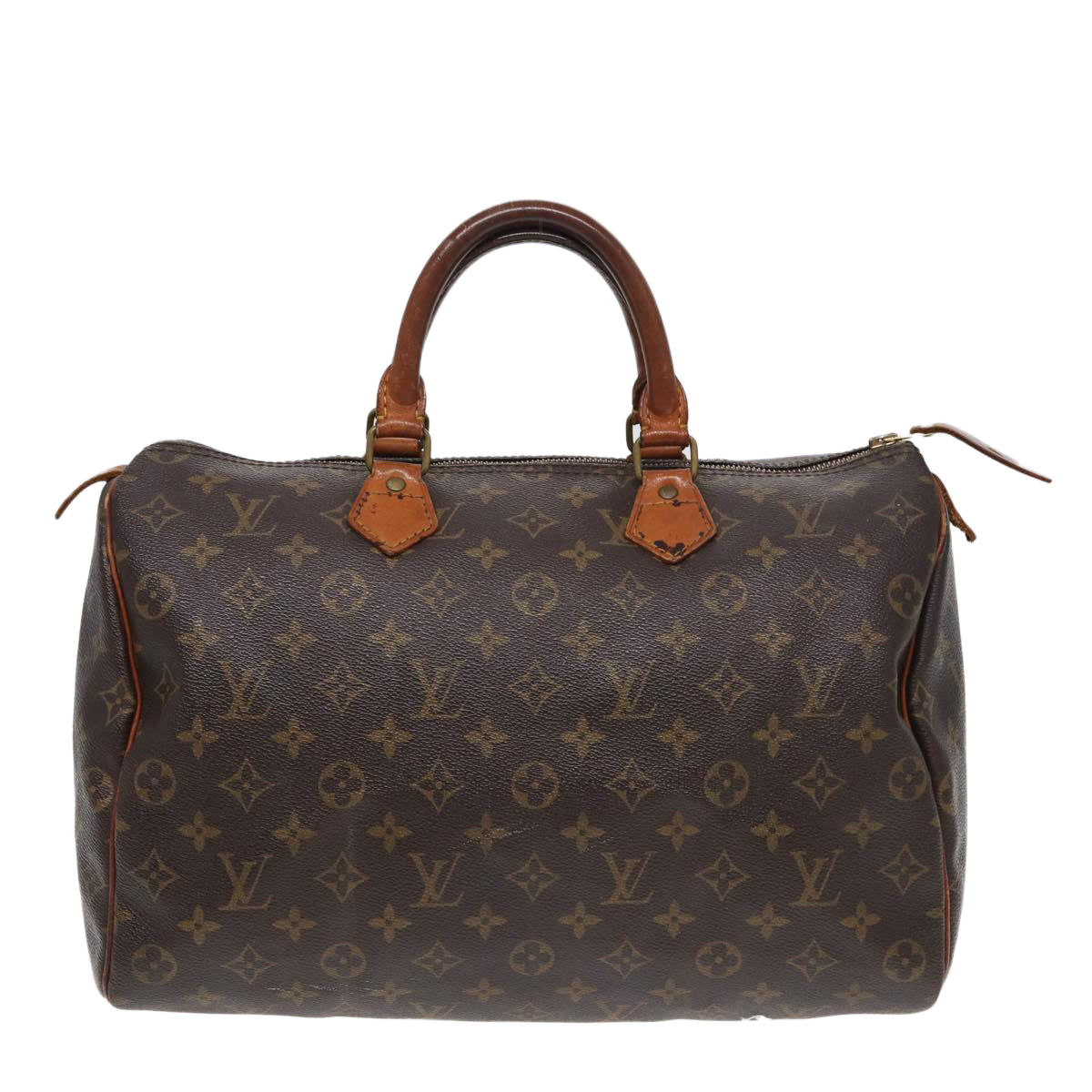 LOUIS VUITTON Monogram Speedy 35 Hand Bag M41524 LV Auth 84195