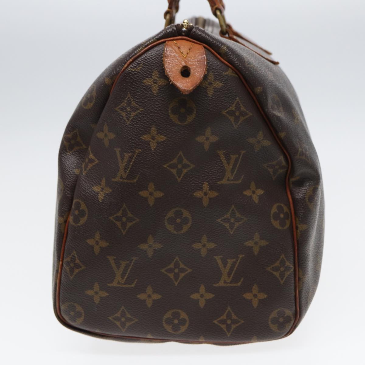 LOUIS VUITTON Monogram Speedy 35 Hand Bag M41524 LV Auth 84195