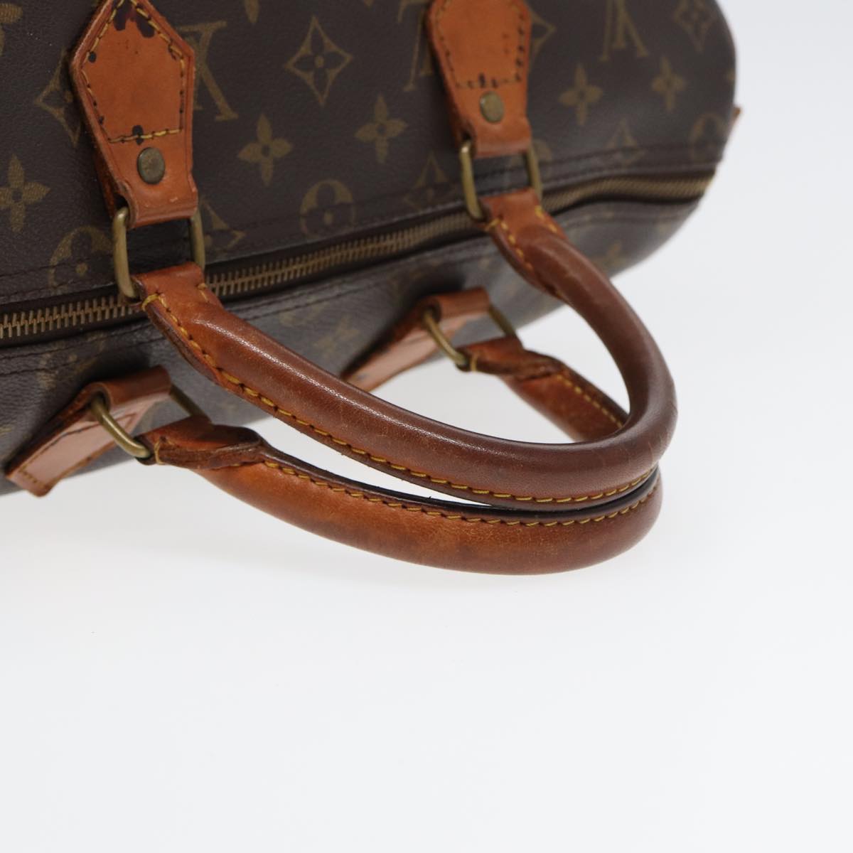 LOUIS VUITTON Monogram Speedy 35 Hand Bag M41524 LV Auth 84195