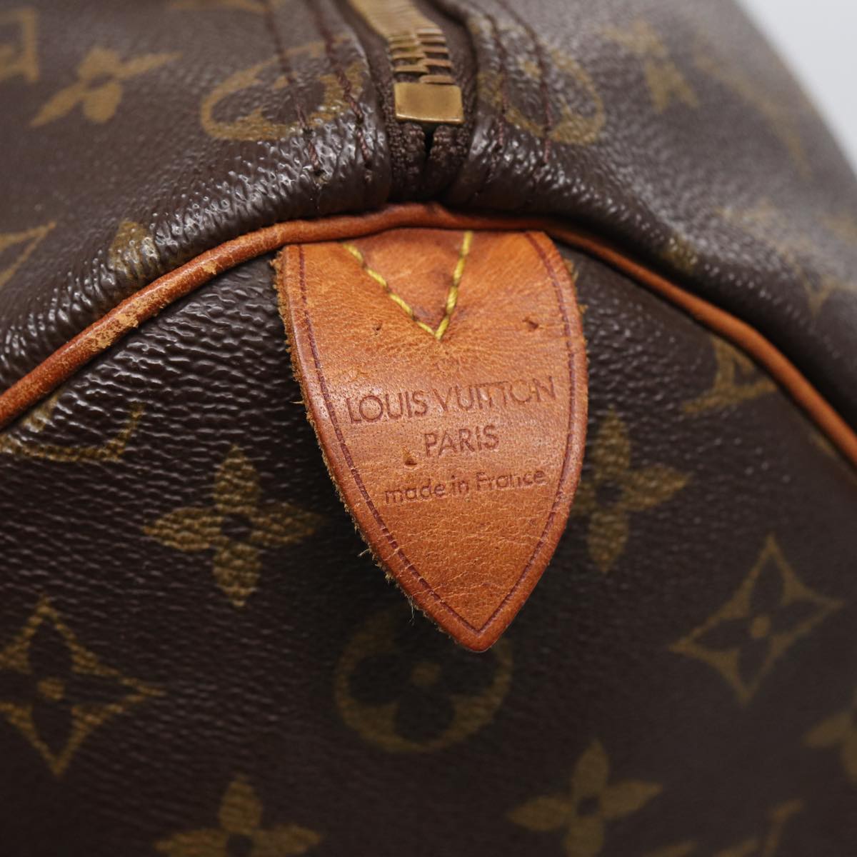 LOUIS VUITTON Monogram Speedy 35 Hand Bag M41524 LV Auth 84196