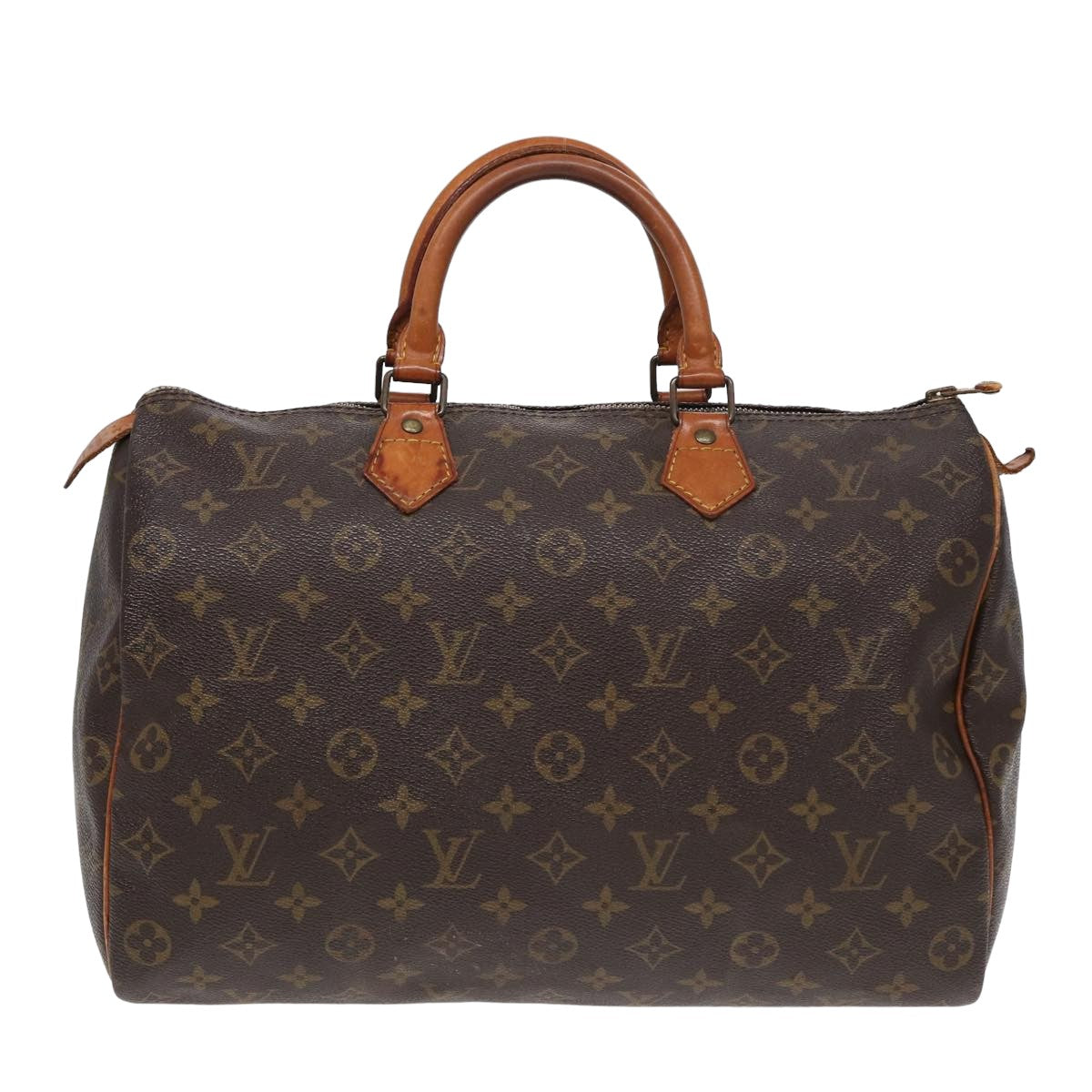 LOUIS VUITTON Monogram Speedy 35 Hand Bag M41524 LV Auth 84196