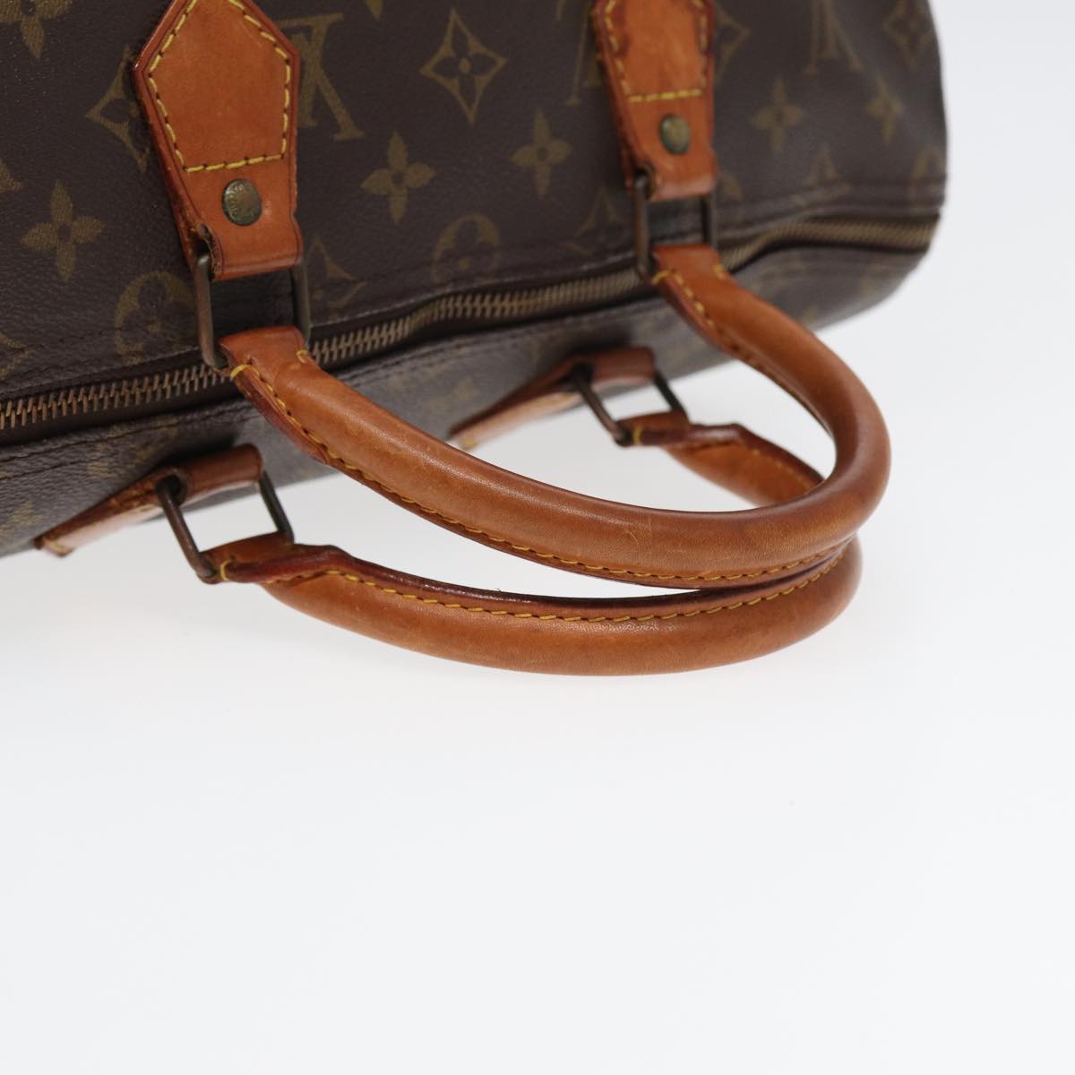 LOUIS VUITTON Monogram Speedy 35 Hand Bag M41524 LV Auth 84196