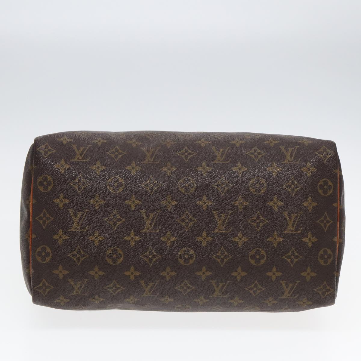 LOUIS VUITTON Monogram Speedy 35 Hand Bag M41524 LV Auth 84196