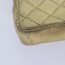 CHANEL Mini Matelasse Chain Shoulder Bag Lamb Skin Gold Tone CC Auth 84205V-16