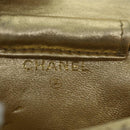 CHANEL Mini Matelasse Chain Shoulder Bag Lamb Skin Gold Tone CC Auth 84205A-19