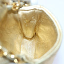 CHANEL Mini Matelasse Chain Shoulder Bag Lamb Skin Gold Tone CC Auth 84205A-20