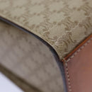 CELINE Macadam Canvas Shoulder Bag Beige Auth 84211-12