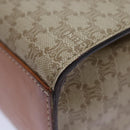 CELINE Macadam Canvas Shoulder Bag Beige Auth 84211-13