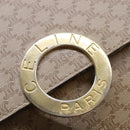 CELINE Macadam Canvas Shoulder Bag Beige Auth 84211-14