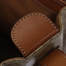 CELINE Macadam Canvas Shoulder Bag Beige Auth 84211-16