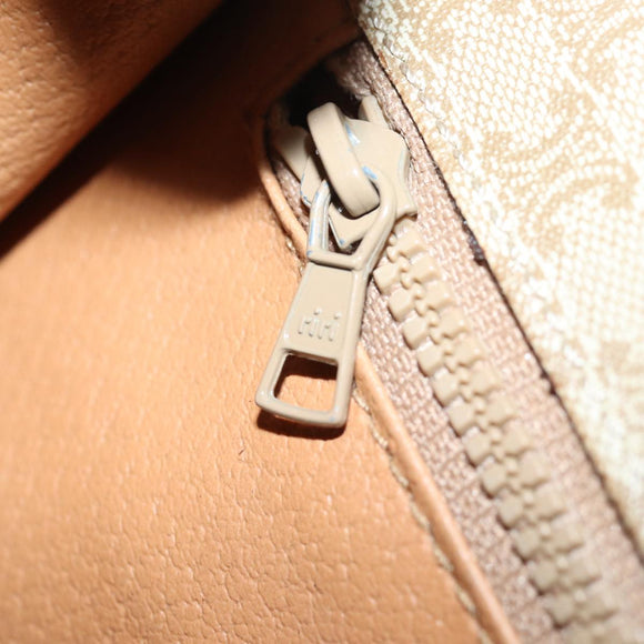 CELINE Macadam Canvas Shoulder Bag Beige Auth 84211