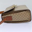 CELINE Macadam Canvas Shoulder Bag Beige Auth 84211-4