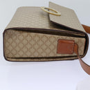 CELINE Macadam Canvas Shoulder Bag Beige Auth 84211-5