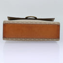 CELINE Macadam Canvas Shoulder Bag Beige Auth 84211-9