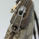 GUCCI GG Supreme Web Sherry Line Shoulder Bag PVC Beige 904 02 047 Auth 84221-9