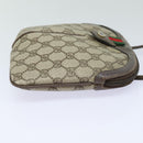 GUCCI GG Supreme Web Sherry Line Shoulder Bag PVC Beige 904 02 047 Auth 84221-3