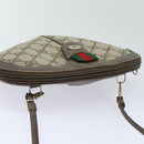 GUCCI GG Supreme Web Sherry Line Shoulder Bag PVC Beige 904 02 047 Auth 84221-6