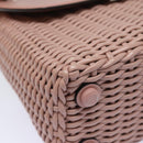 Salvatore Ferragamo Gancini Shoulder Bag Leather Pink Auth 84233AV-9