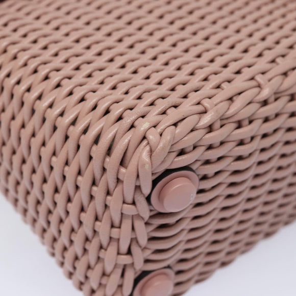 Salvatore Ferragamo Gancini Shoulder Bag Leather Pink Auth 84233AV