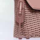 Salvatore Ferragamo Gancini Shoulder Bag Leather Pink Auth 84233AV-18