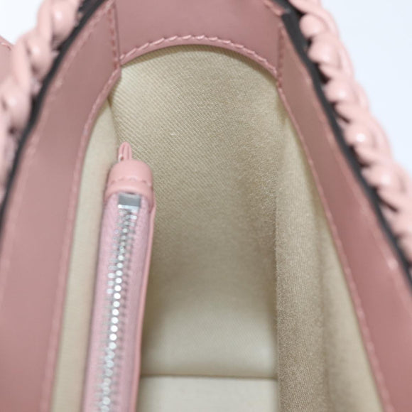 Salvatore Ferragamo Gancini Shoulder Bag Leather Pink Auth 84233AV