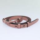 Salvatore Ferragamo Gancini Shoulder Bag Leather Pink Auth 84233AV-24