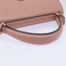 Salvatore Ferragamo Gancini Shoulder Bag Leather Pink Auth 84233AV-7