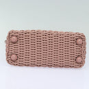 Salvatore Ferragamo Gancini Shoulder Bag Leather Pink Auth 84233AV-5