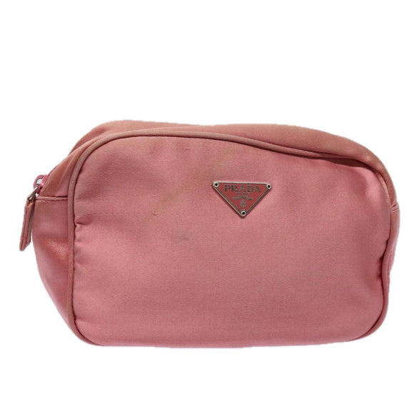 PRADA Pouch Nylon Pink Auth 84239