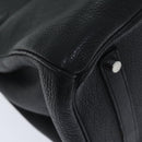HERMES Birkin 35 Hand Bag Leather Black Silver Auth 84250-13