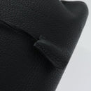 HERMES Birkin 35 Hand Bag Leather Black Silver Auth 84250-14