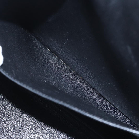 HERMES Birkin 35 Hand Bag Leather Black Silver Auth 84250