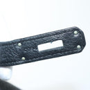 HERMES Birkin 35 Hand Bag Leather Black Silver Auth 84250-21