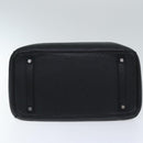 HERMES Birkin 35 Hand Bag Leather Black Silver Auth 84250-9