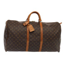 LOUIS VUITTON Monogram Keepall 60 Boston Bag M41422 LV Auth 84255-1